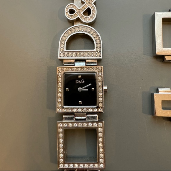 Dolce & Gabanna Silver Diamond Studded Watch - Picture 9 of 9